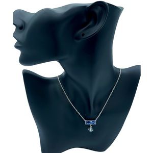Swarovski Crystal Elements Lilac River on a Silver Toned Necklace-NEW